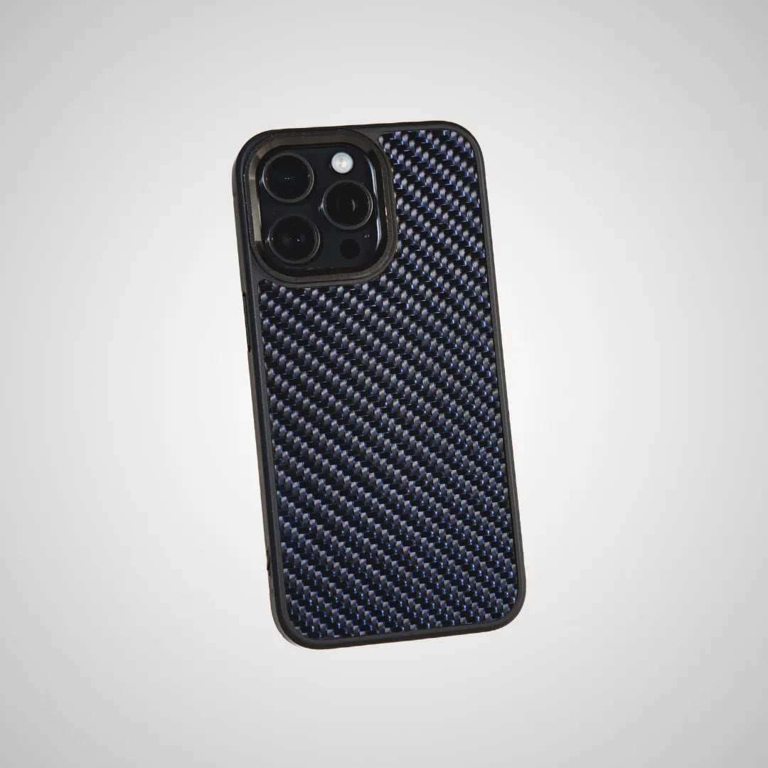 Blue Reflective - Carbon Fiber Phone Case