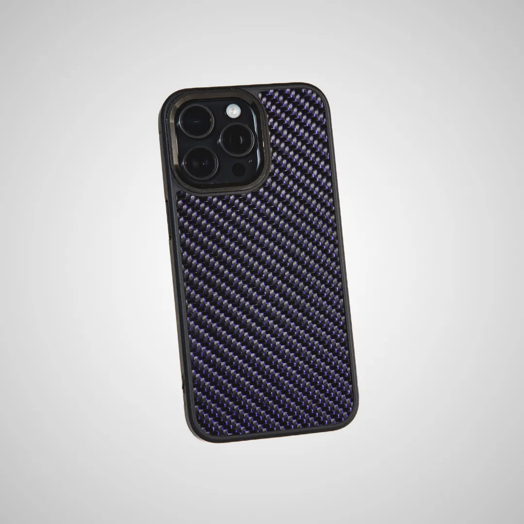 Purple Reflective - Carbon Fiber Phone Case