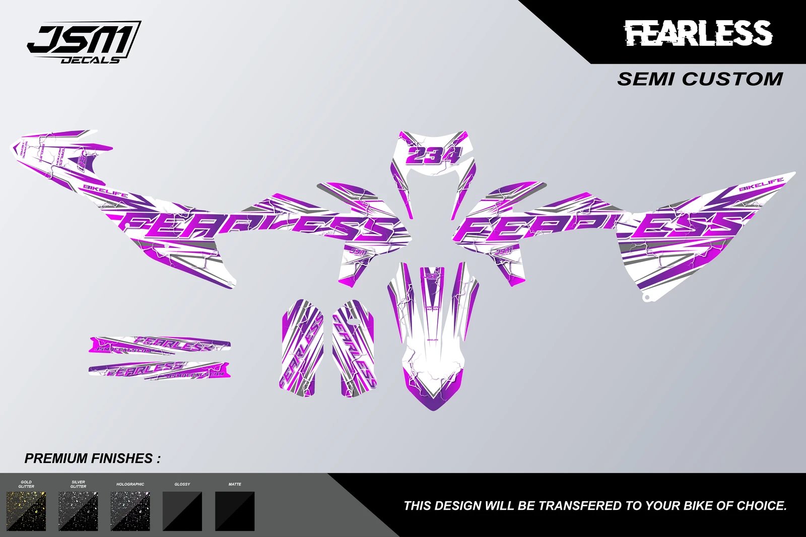 FEARLESS - GRAPHICS KIT - JSM Decals